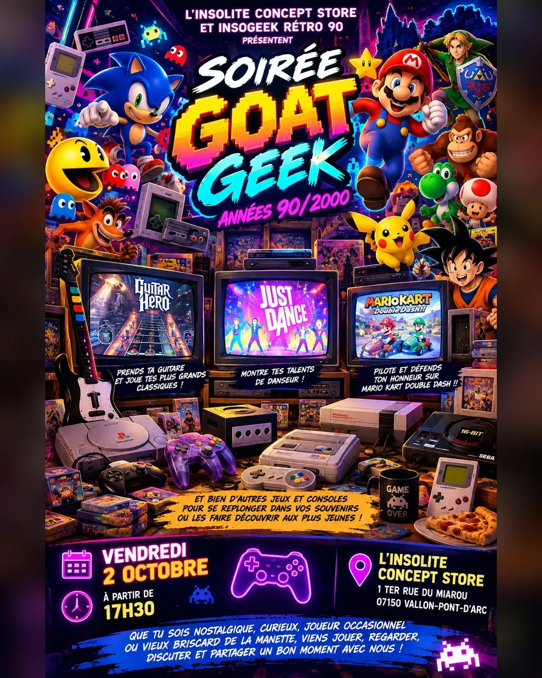Soirée goat geek